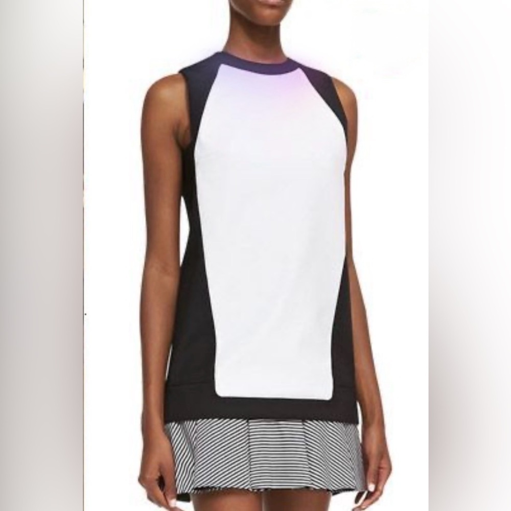 Robert Rodriguez Black White Sleeveless Tank Top Colorblock Size 4